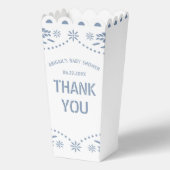 Ballotins Papier bleu picado Merci bébé garçon douche (Verso)