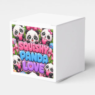 Ballotins Papier d'emballage mignon Kawaii Amour de Panda Sq