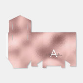 Ballotins Papier métallisé rose gold et monogramme à paillet (Déplié)