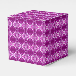 Ballotins Papier peint Art Déco motif - violet profond et bl
