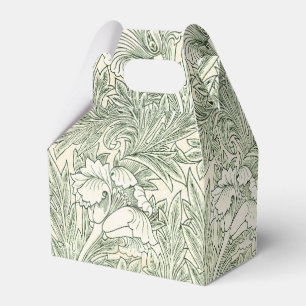 Ballotins Papier peint tulipe classique vert de William Morr