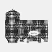 Ballotins Papier peint Vagues pointillé noir et blanc (Déplié)