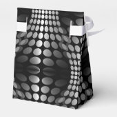 Ballotins Papier peint Vagues pointillé noir et blanc (Arrière)