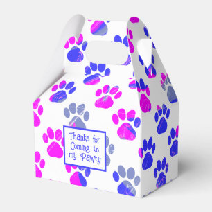 Ballotins Papier rose rose pâle bleu silhouette animale