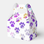 Ballotins Papier rose rose pâle violet silhouette animal (Arrière)