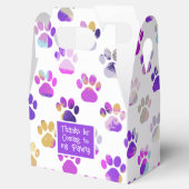 Ballotins Papier rose rose pâle violet silhouette animal (Ouvert)