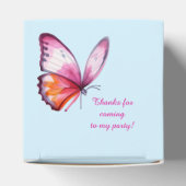 Ballotins Papillon aquarelle en rose violet et bleu (Haut)