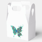 Ballotins Papillon aux plumes de paon vert (Ouvert)