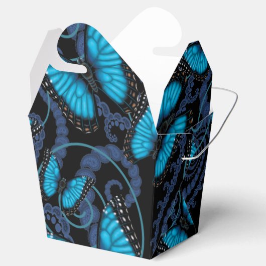 Ballotins Papillon bleu Morpho (Ouvert)