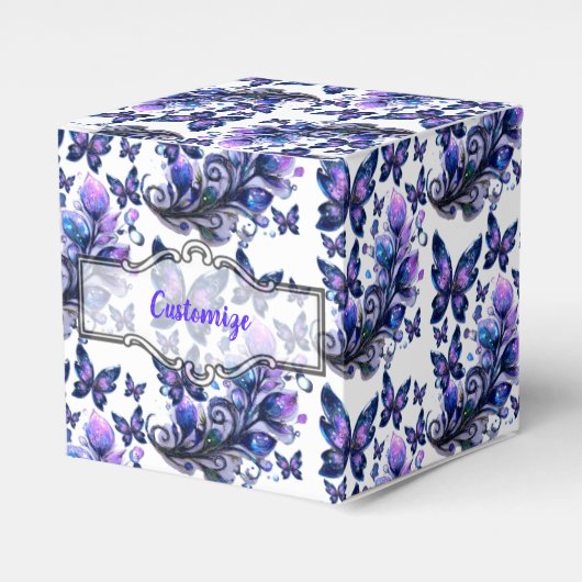 Ballotins Papillon Cube à motif Cosmic Sparkle (Verso)