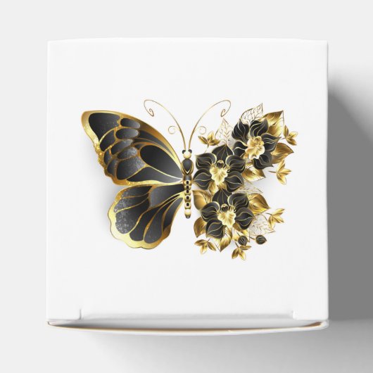 Ballotins Papillon Fleur d'Or avec Orchidée Noire (Haut)