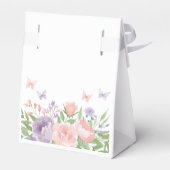 Ballotins Papillon floral rose et violet Pastel (Arrière)