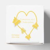 Ballotins Papillon jaune Mariage de conception cardiaque (Haut)