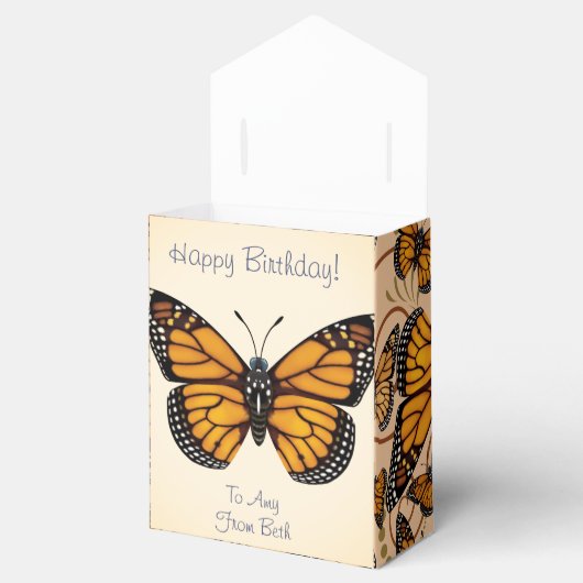 Ballotins Papillon Monarque customisé (Ouvert)