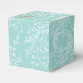 Ballotins Papillon motif turquoise merci boîte de faveur de  (Verso)