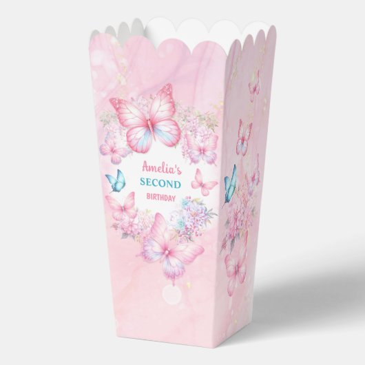 Ballotins Papillon rose Floral Summer Girl Anniversaire Popc (Recto)