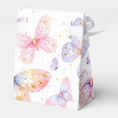 Ballotins Papillon rose violet Baby shower fille (Arrière)