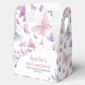 Ballotins Papillon rose violet Ballotin d'anniversaire (Ouvert)