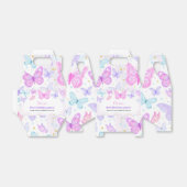 Ballotins Papillon rose violet Ballotin d'anniversaire (Déplié)