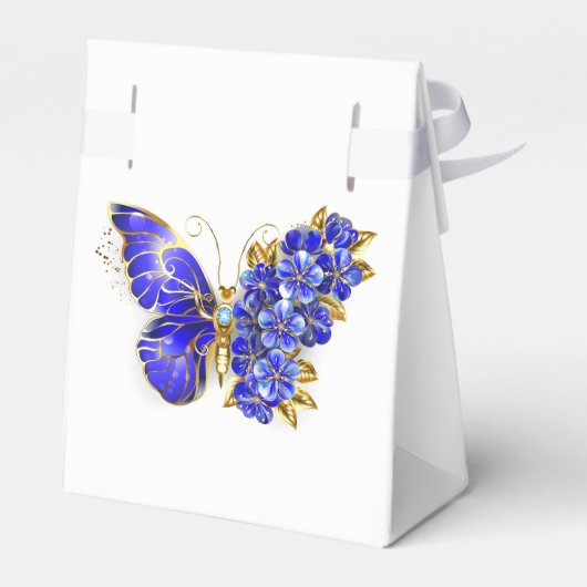 Ballotins Papillon saphir à fleurs (Arrière)