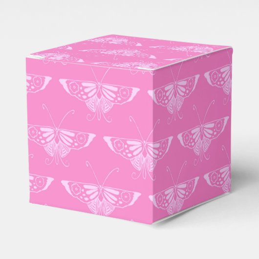 Ballotins Papillon stylisé Déco - rose orchidée (Verso)