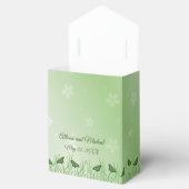 Ballotins Papillon vert sur vert clair - mariage (Ouvert)