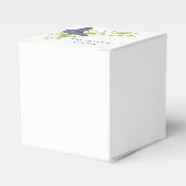 Ballotins Papillon violet Floral Mariage boîte Favor (Verso)