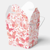 Ballotins Papillons Aquarelle Corail rose (Ouvert)