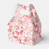 Ballotins Papillons Aquarelle Moderne Boho Coral rose (Arrière)