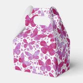 Ballotins Papillons Aquarelle Moderne Boho Magenta Rose (Arrière)