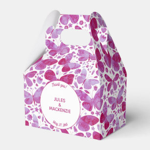 Ballotins Papillons Aquarelle Moderne Boho Magenta Rose