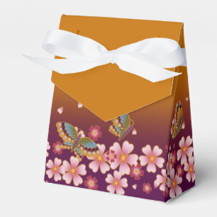 Ballotins Papillons Au Milieu Des Blossoms Sakura Or Personn