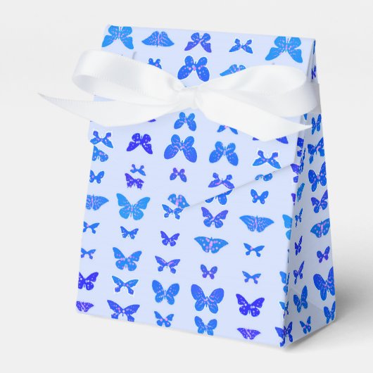 Ballotins Papillons, bleu cobalt, bleu clair arrière - plan (Verso)