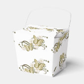 Ballotins Papillons d'or Motif Floral Sortir Ballotin (Verso)