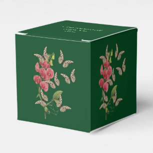 Ballotins Papillons et fleur de pois de senteur personnalisé