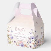 Ballotins Papillons Fleurs sauvages violets rose bébé en fle (Verso)