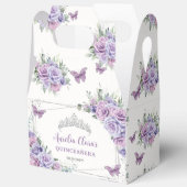 Ballotins Papillons floraux violets Lilac Silver Tiara Gable (Ouvrir)