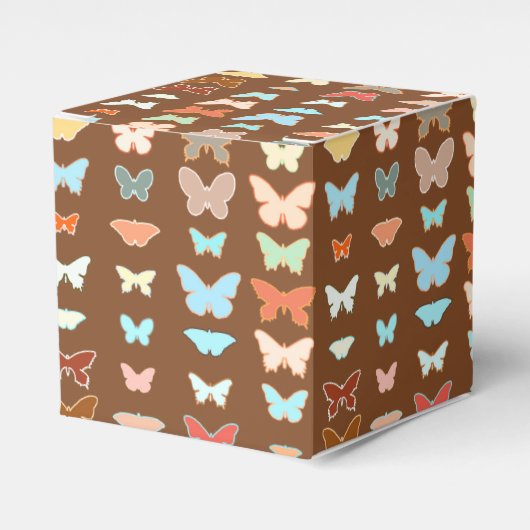Ballotins Papillons, marron, turquoise et corail (Verso)