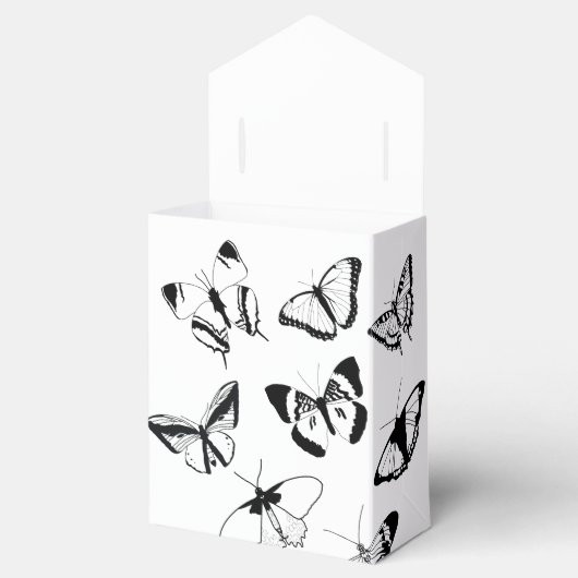 Ballotins Papillons noirs et blancs (Ouvert)