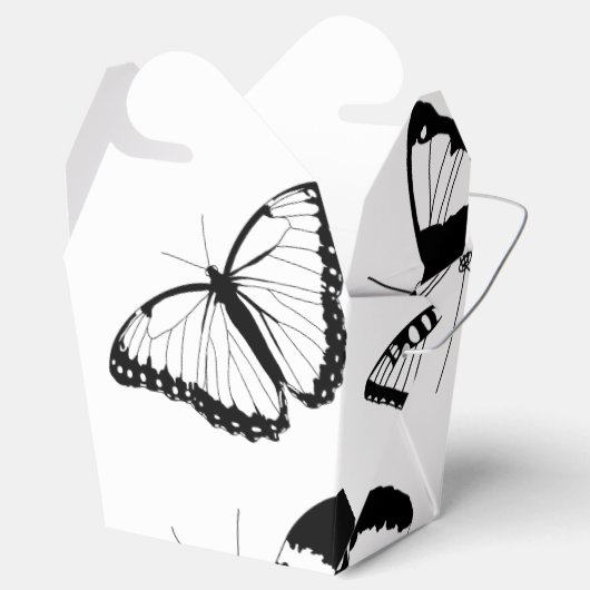 Ballotins Papillons noirs et blancs (Ouvert)