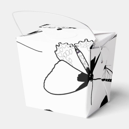 Ballotins Papillons noirs et blancs (Arrière)