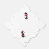 Ballotins Papillons noirs et rouges volants (Déplié)