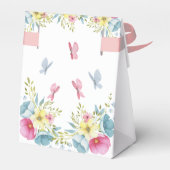 Ballotins Papillons rose Aquarelle Floral Anniversaire (Arrière)