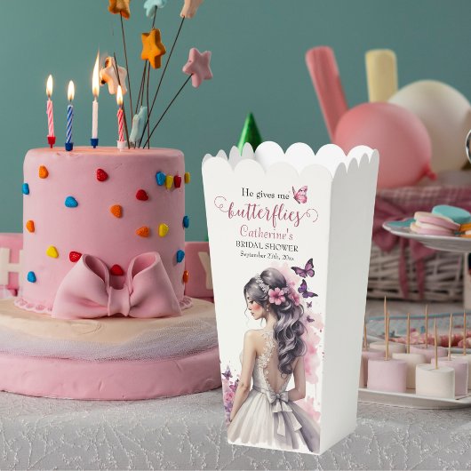 Ballotins Papillons rose Mariage Floral Fête des mariées