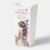 Ballotins Papillons rose Mariage Floral Fête des mariées (Recto)