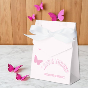 Ballotins Papillons roses Quinceanera