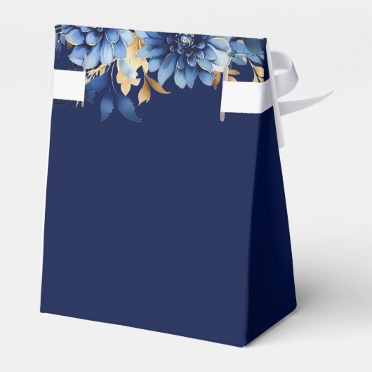Ballotins Papillons Royal Blue Floral Quinceañera (Arrière)