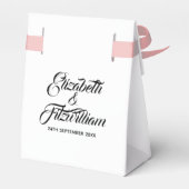 Ballotins Parisien Doodles Wedding Favor Box (Arrière)