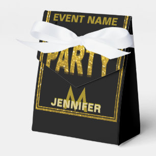 Ballotins Partie de parties scintillantes d'or du monogramme
