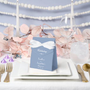 Ballotins Partie d'engagement Élégant chic Dusty Merci bleu